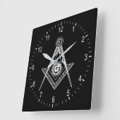 Freemasonsymbool Vierkante Klok (Hoek)