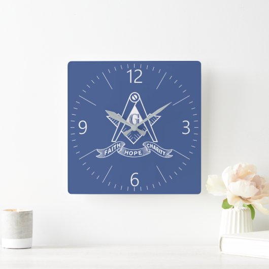Freemasonsymbool Vierkante Klok (Huis)