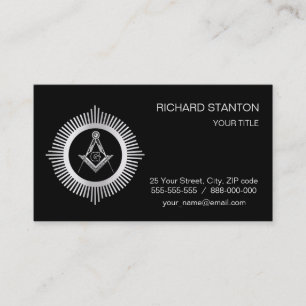 Freemasonsymbool Visitekaartje