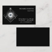 Freemasonsymbool Visitekaartje (Voorkant / Achterkant)