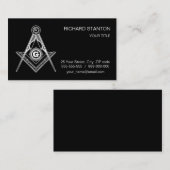 Freemasonsymbool Visitekaartje (Voorkant / Achterkant)