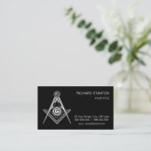 Freemasonsymbool Visitekaartje (Staand voorkant)