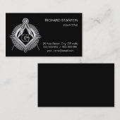 Freemasonsymbool Visitekaartje (Voorkant / Achterkant)