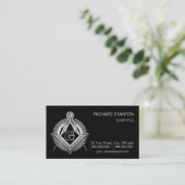 Freemasonsymbool Visitekaartje (Staand voorkant)