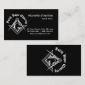Freemasonsymbool Visitekaartje (Voorkant / Achterkant)