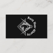Freemasonsymbool Visitekaartje (Achterkant)