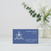 Freemasonsymbool Visitekaartje (Staand voorkant)