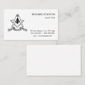 Freemasonsymbool Visitekaartje (Voorkant / Achterkant)