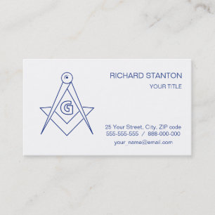 Freemasonsymbool Visitekaartje