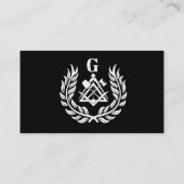 Freemasonsymbool Visitekaartje (Achterkant)
