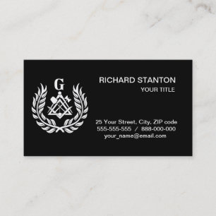 Freemasonsymbool Visitekaartje