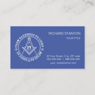 Freemasonsymbool Visitekaartje