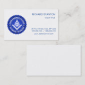 Freemasonsymbool Visitekaartje (Voorkant / Achterkant)
