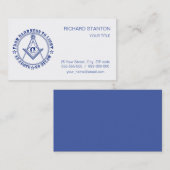 Freemasonsymbool Visitekaartje (Voorkant / Achterkant)