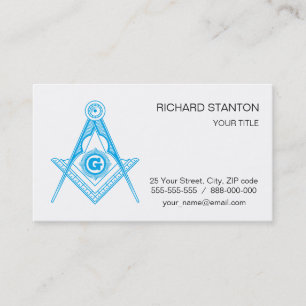 Freemasonsymbool Visitekaartje