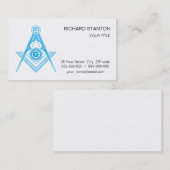 Freemasonsymbool Visitekaartje (Voorkant / Achterkant)