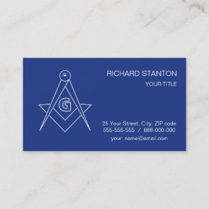 Freemasonsymbool Visitekaartje