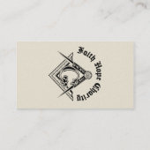 Freemasonsymbool Visitekaartje (Achterkant)
