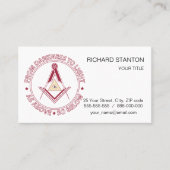 Freemasonsymbool Visitekaartje (Voorkant)