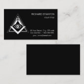 Freemasonsymbool Visitekaartje (Voorkant / Achterkant)
