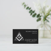 Freemasonsymbool Visitekaartje (Staand voorkant)