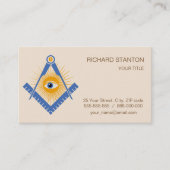 Freemasonsymbool Visitekaartje (Voorkant)