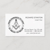 Freemasonsymbool Visitekaartje (Voorkant)