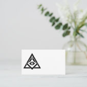 Freemasonsymbool Visitekaartje (Staand voorkant)