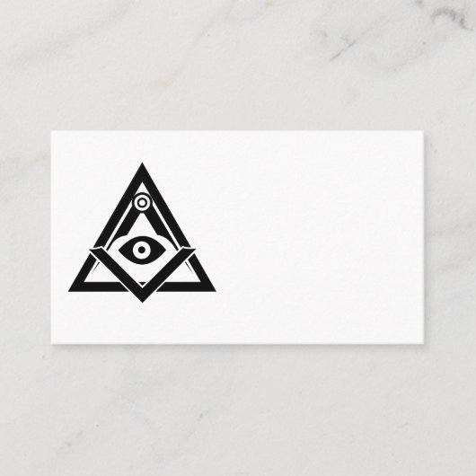 Freemasonsymbool Visitekaartje (Voorkant)