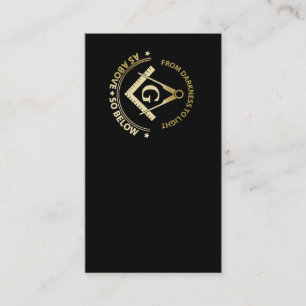 Freemasonsymbool Visitekaartje