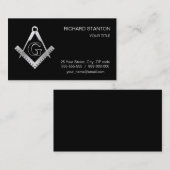 Freemasonsymbool Visitekaartje (Voorkant / Achterkant)