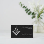 Freemasonsymbool Visitekaartje (Staand voorkant)