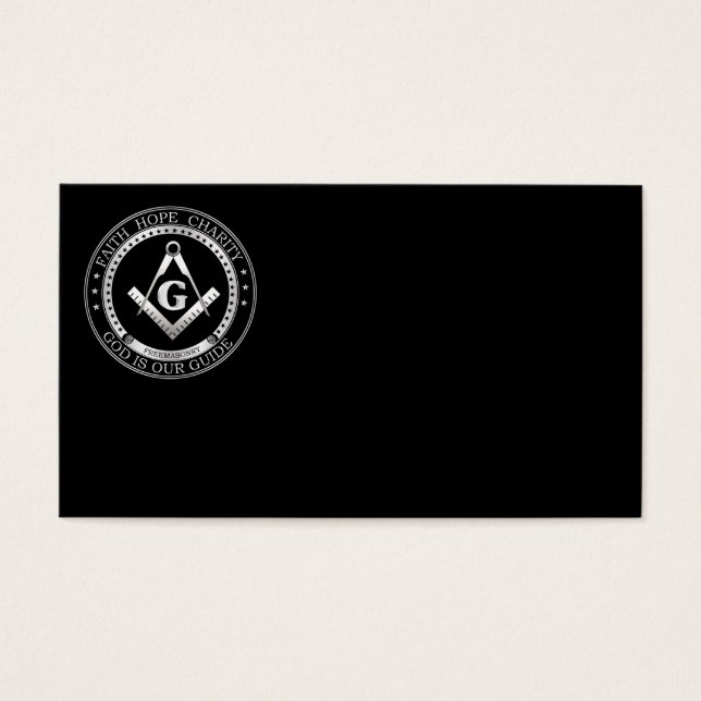 Freemasonsymbool Visitekaartjes (Voorkant)