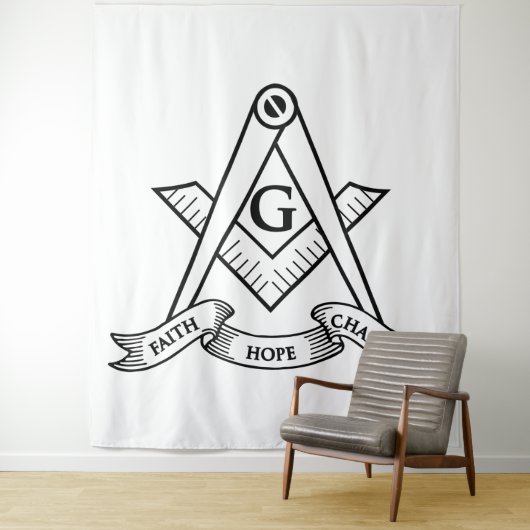 Freemasonsymbool Wandkleed (In situ)