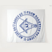 Freemasonsymbool Wandkleed (Voorkant (horizontaal))