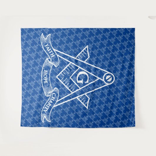 Freemasonsymbool Wandkleed (Voorkant (horizontaal))