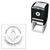 Freemasonsymbool Zelfinktende Stempel (In situ)