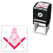 Freemasonsymbool Zelfinktende Stempel (In situ)