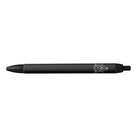 Freemasonsymbool Zwarte Inkt Pen (Voorkant)