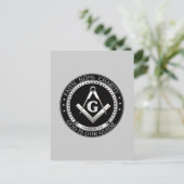 Freemasonzegel Briefkaart (Staand voorkant)