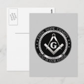 Freemasonzegel Briefkaart (Voorkant / Achterkant)
