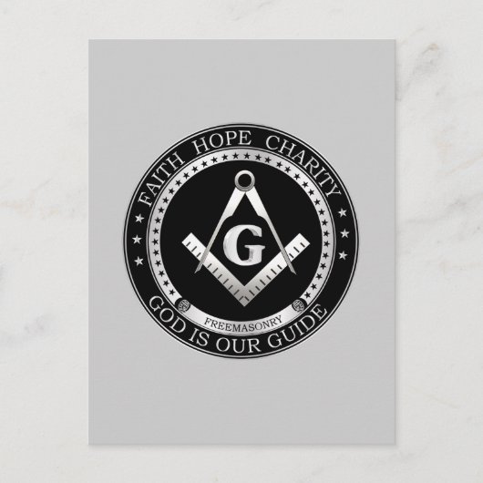 Freemasonzegel Briefkaart (Voorkant)