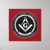 Freemasonzegel Canvas Afdruk (Voorkant)