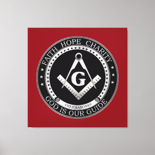 Freemasonzegel Canvas Afdruk