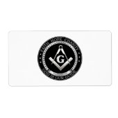 Freemasonzegel Etiket (Voorkant)