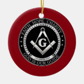 Freemasonzegel Keramisch Ornament (Voorkant)