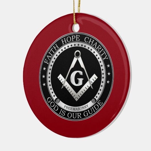Freemasonzegel Keramisch Ornament (Links)