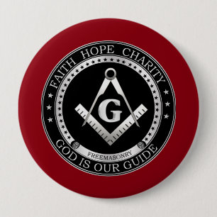 Freemasonzegel Ronde Button 4,0 Cm