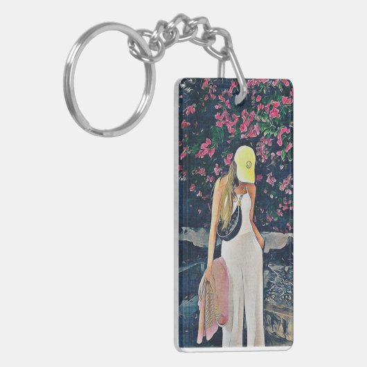 Freen Sarocha met pet Sleutelhanger (Voorkant Links)