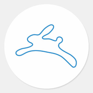 Freenet Bunny Logo Ronde Sticker